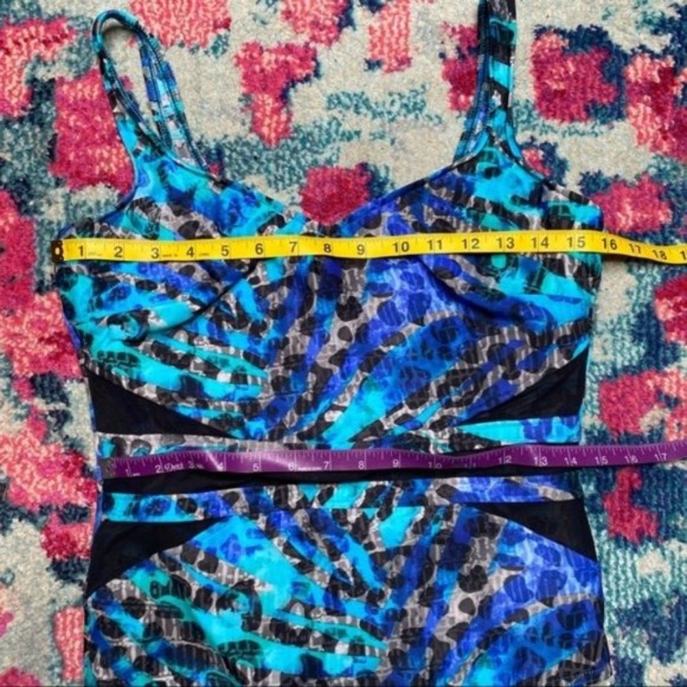 Miraclesuit 2018 It's A Cinch One Piece Swimsuit in Sea Glass Size 16 - Picture 5 of 13